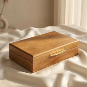 Wooden Storage Box with Lid